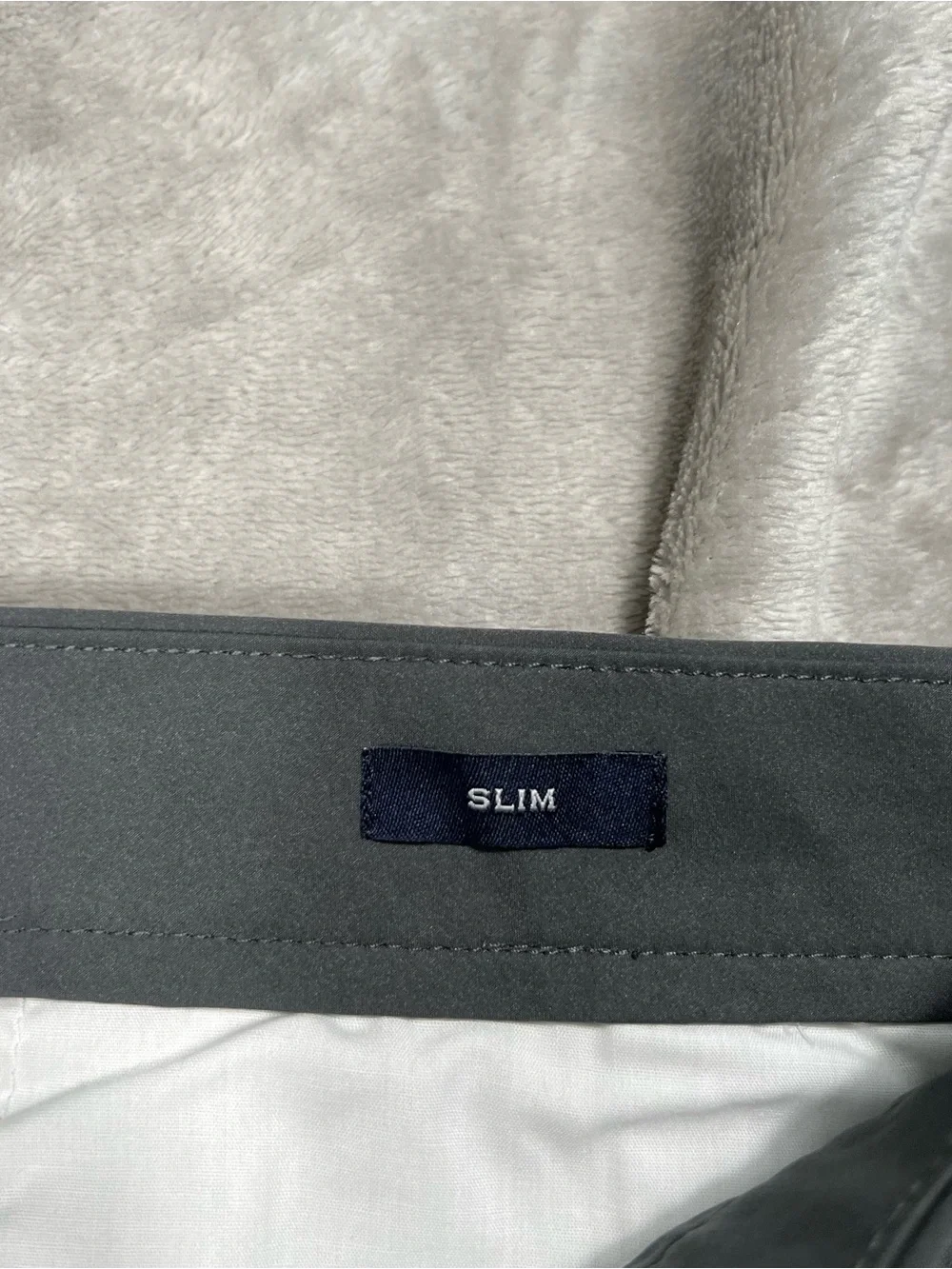 NWT J Crew Slim Tech Pants Mens 38x32 Gray Commuter Casual Wicking